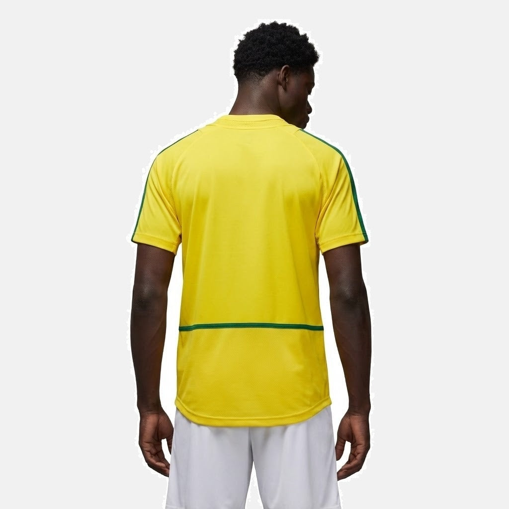 Camisa Selecao Brasil Home - Retro 2002 - detalhe