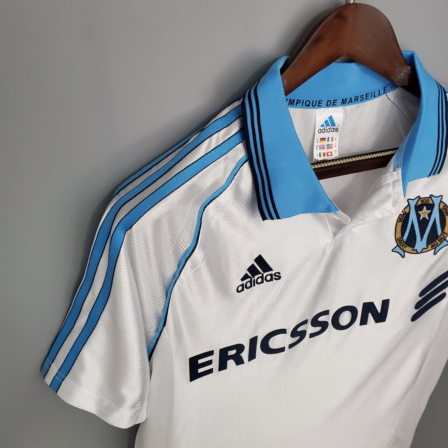 Camisa Olympique de Marseille Titular 98/99 - Versao Retro - detalhe