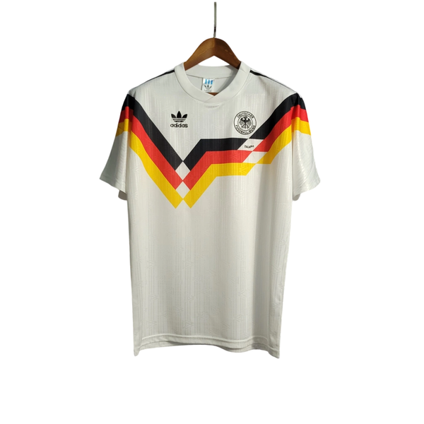 Camisa Alemanha I 1990 - Retrô - Branca