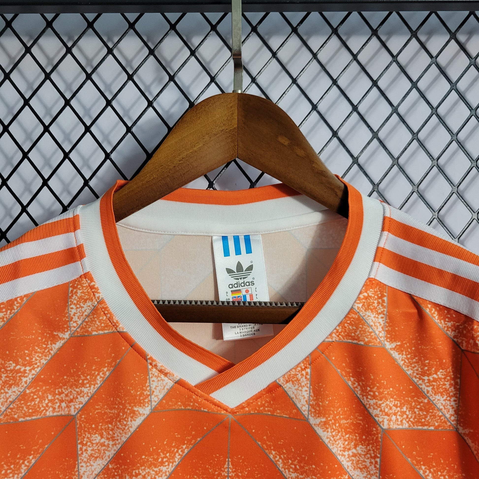 Camisa Holanda Titular 1988 - Versao Retro - detalhe