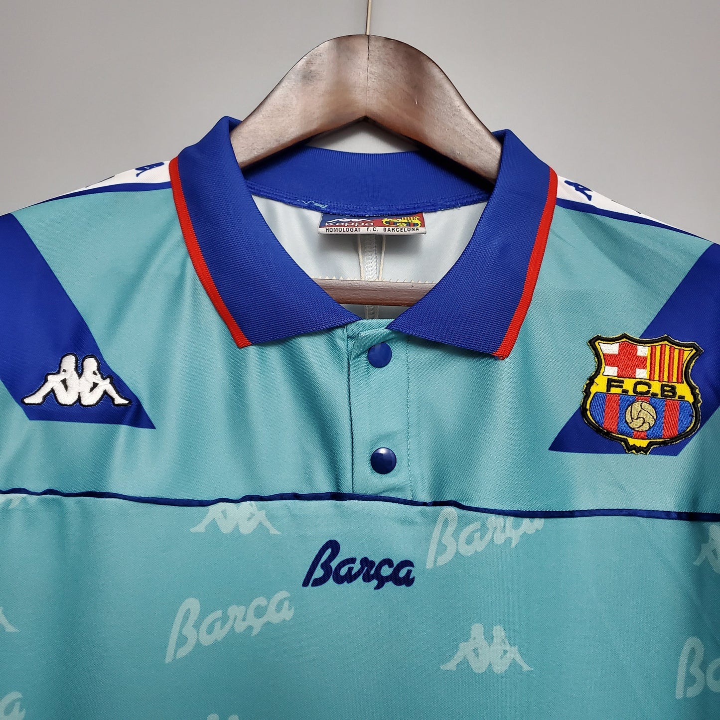 Camisa Barcelona Reserva 92/95 - Versao Retro - detalhe