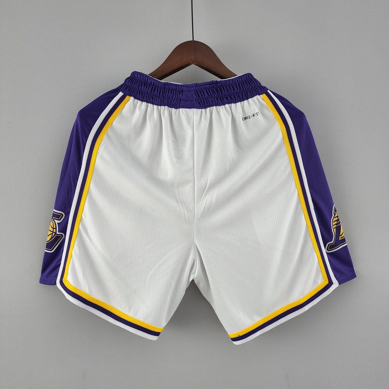 Shorts 75th anniversary Los Angeles Lakers white NBA