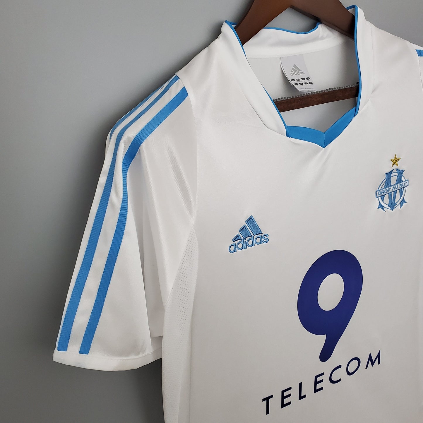 Camisa Olympique de Marseille Titular 02/03 - Versao Retro - detalhe
