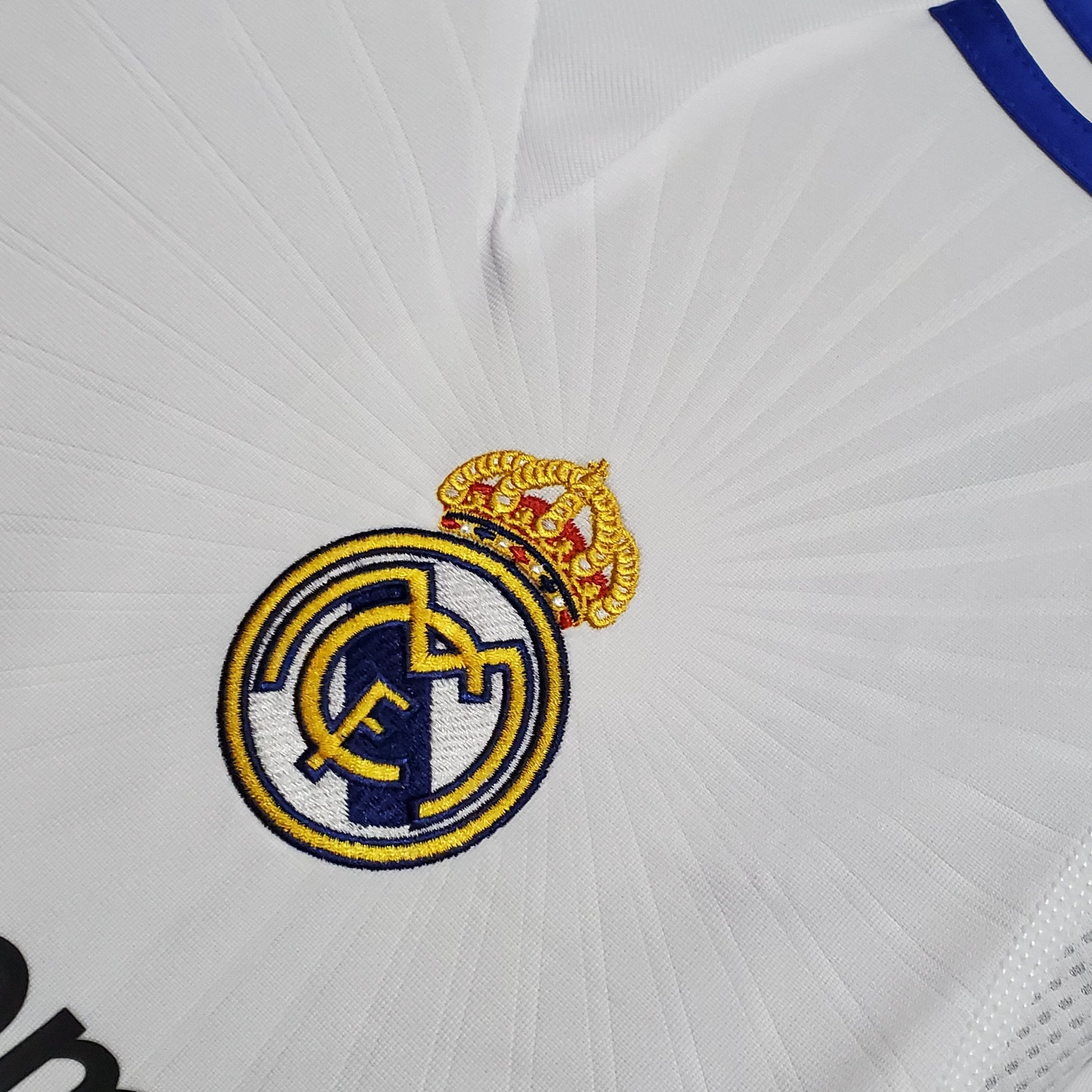 Camisa Real Madrid Titular 10/11 - Versao Retro Manga Longa - vista traseira