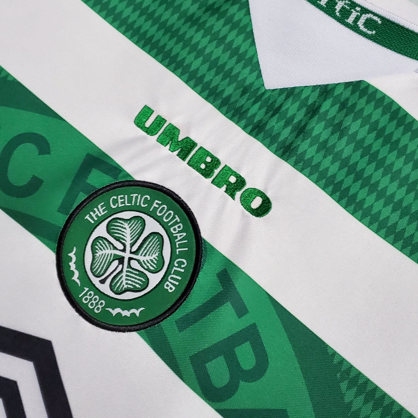 Camisa Celtic Titular 98/99 - Versao Retro - vista traseira
