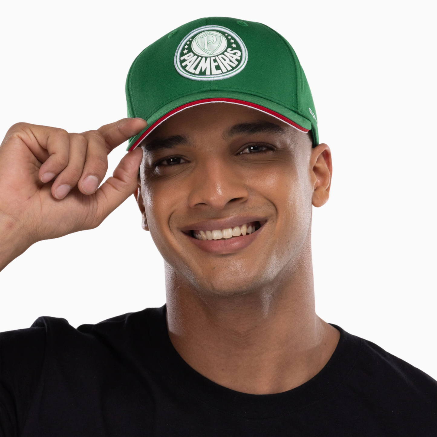 Bone Palmeiras Aba Curva Supercap –  Adulto - detalhe