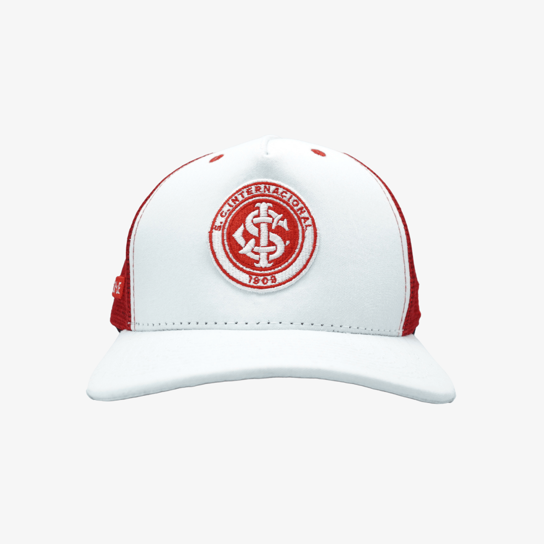 Bone Trucker Internacional Tela - Branco - vista traseira