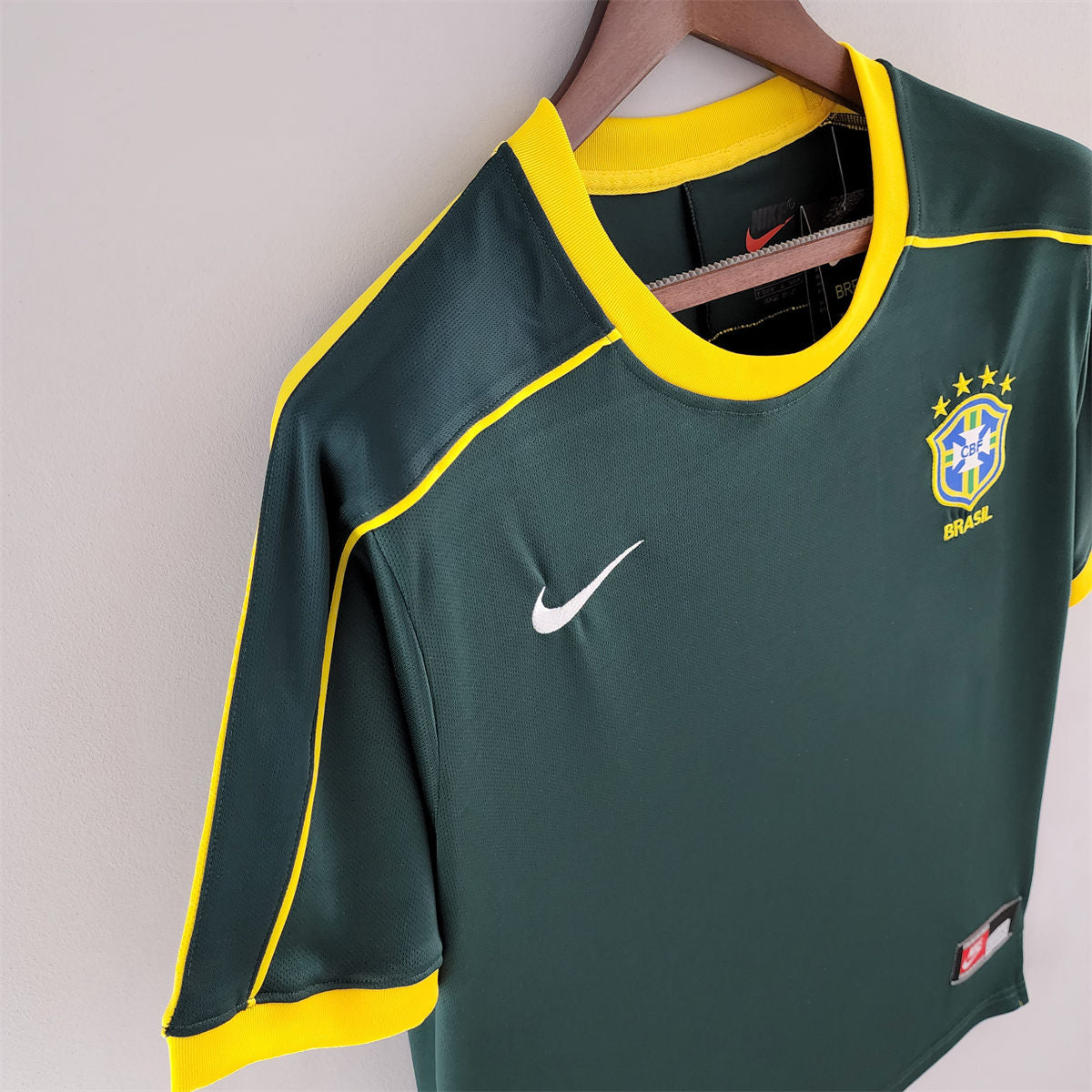 Camisa Selecao Brasil Goleiro - Retro 1998 - vista traseira