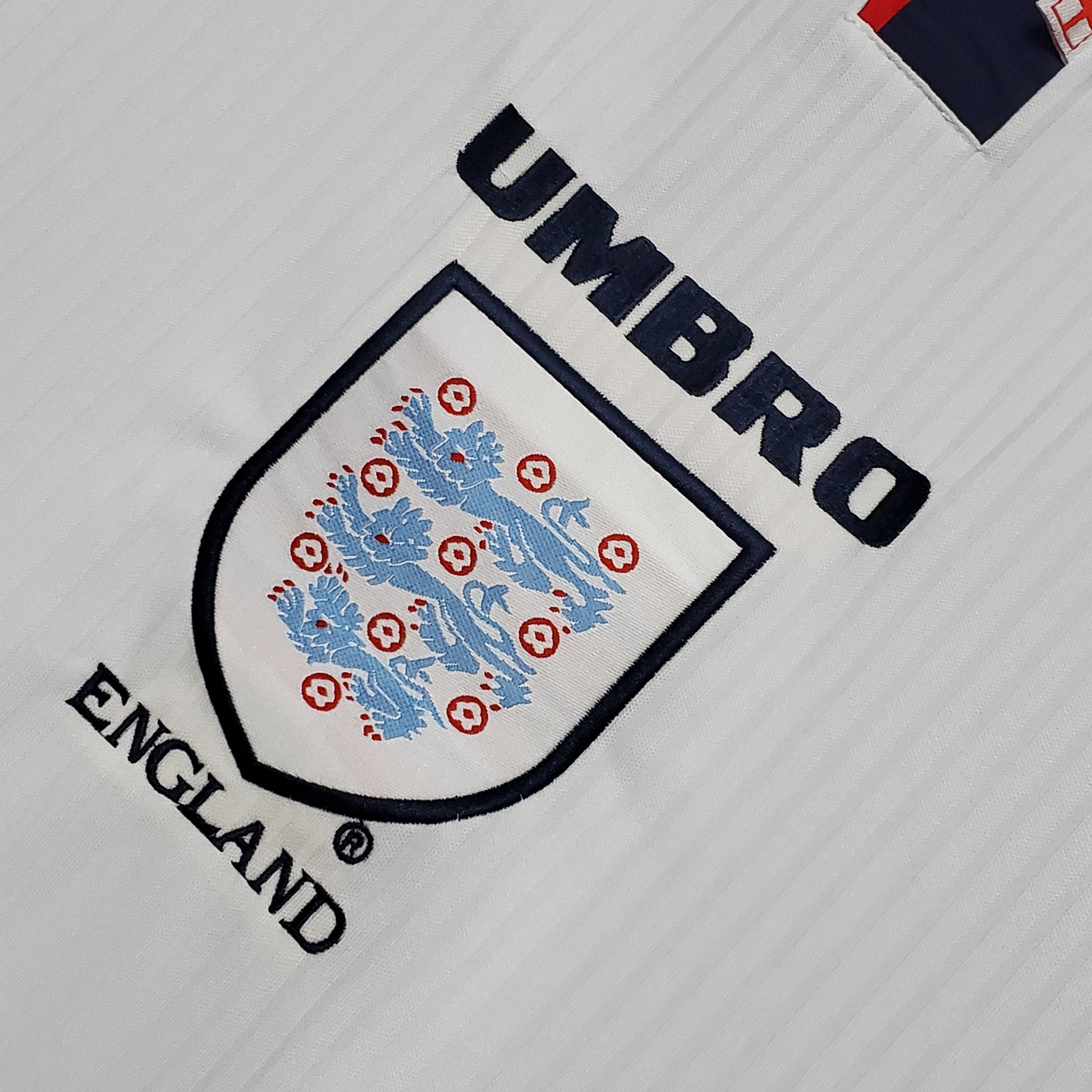 Camisa Inglaterra Titular 98/99 - Versao Retro - vista traseira