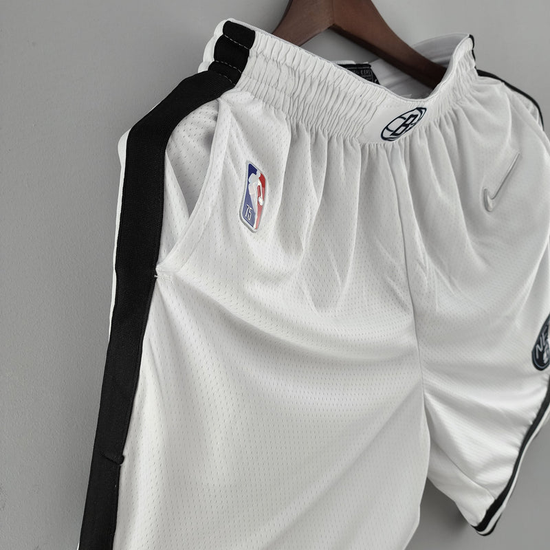 Shorts 75th anniversary Brooklyn Nets White NBA