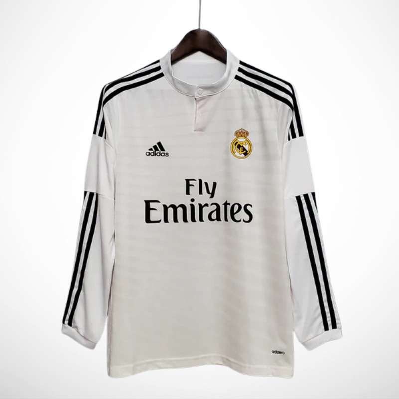 Camisa Real Madrid Titular 14/15 - Versao Retro Manga Longa - vista frontal