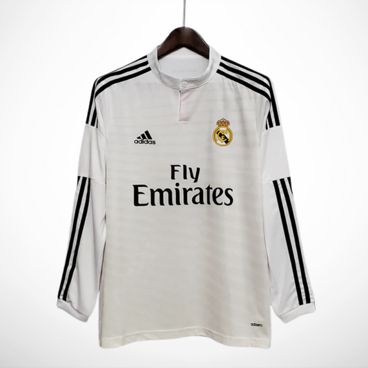 Camisa Real Madrid Titular 14/15 - Versao Retro Manga Longa - vista frontal