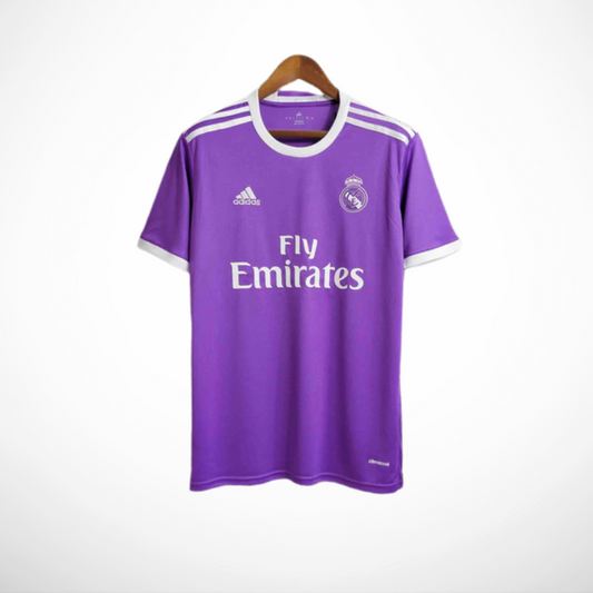 Camisa Real Madrid 17/18 Roxa - Versao Retro - vista frontal