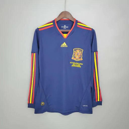 Camisa Espanha Retrô 2010 Manga Longa - Masculina