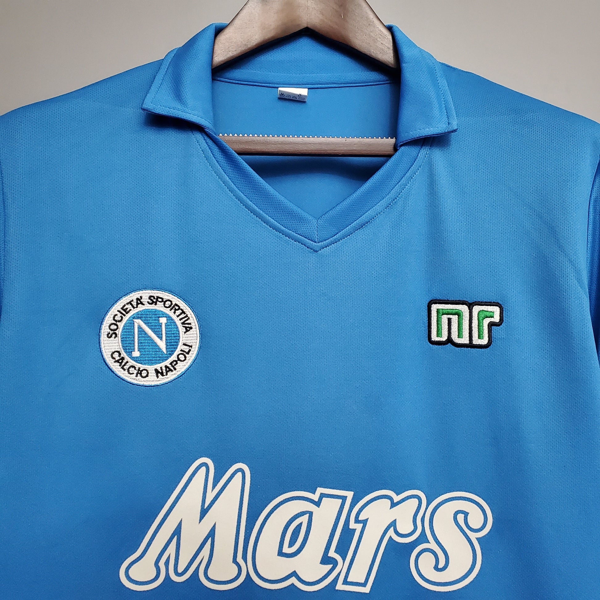 Camisa Napoli Titular 88/89 - Versao Retro - detalhe