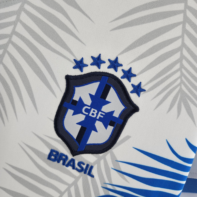 Camisa Feminina Seleção Brasil 2022/22 Edição Limitada Branca