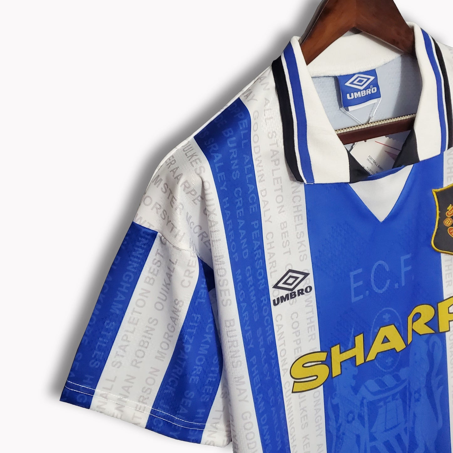 Camisa Manchester United 1994 - Versao Retro - vista traseira