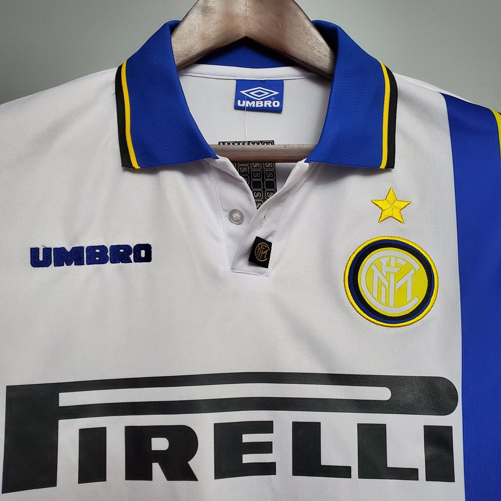 Camisa Inter de Milao Reserva 97/98 - Versao Retro - detalhe
