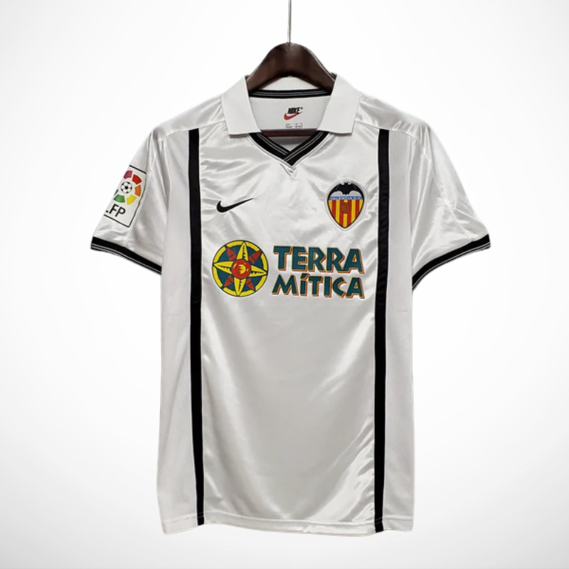Camisa Valencia Titular 01/02 - Versao Retro - vista frontal
