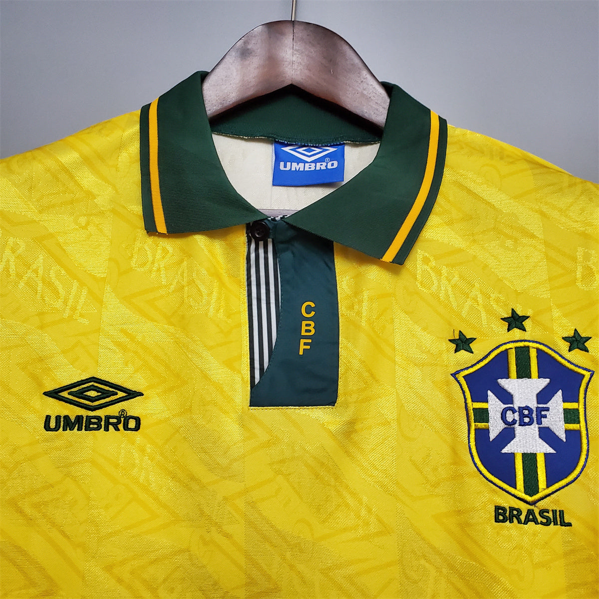 Camisa Selecao Brasil Home - Retro 1991/93 - imagem 5