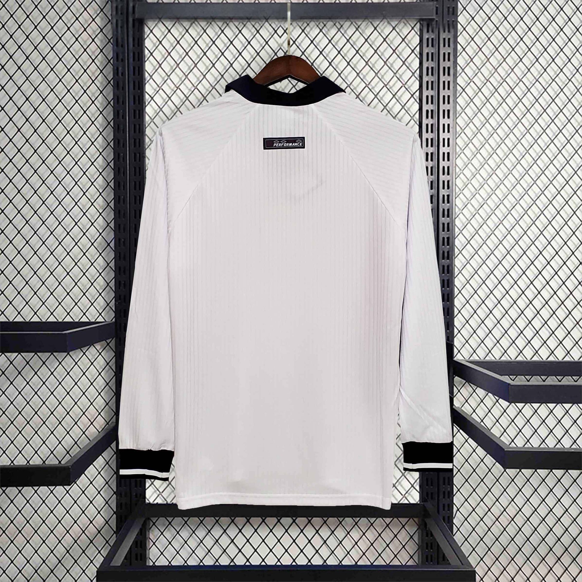Camisa Inglaterra 98 - Versao Retro Manga Longa - detalhe