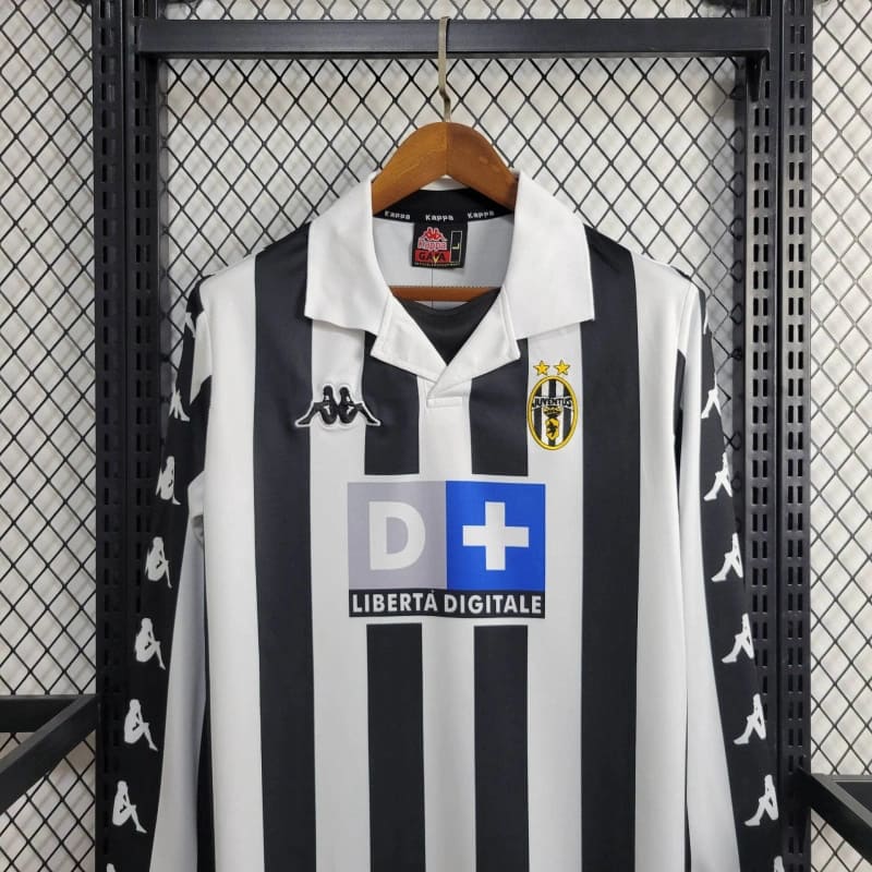 Camisa Juventus 99/00 - Versão Retrô Manga Longa