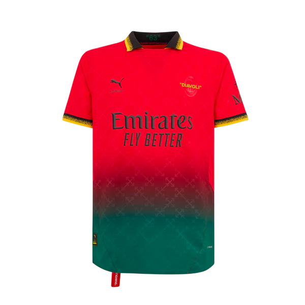 Camisa AC Milan x Off-White 25/26 - Vermelha
