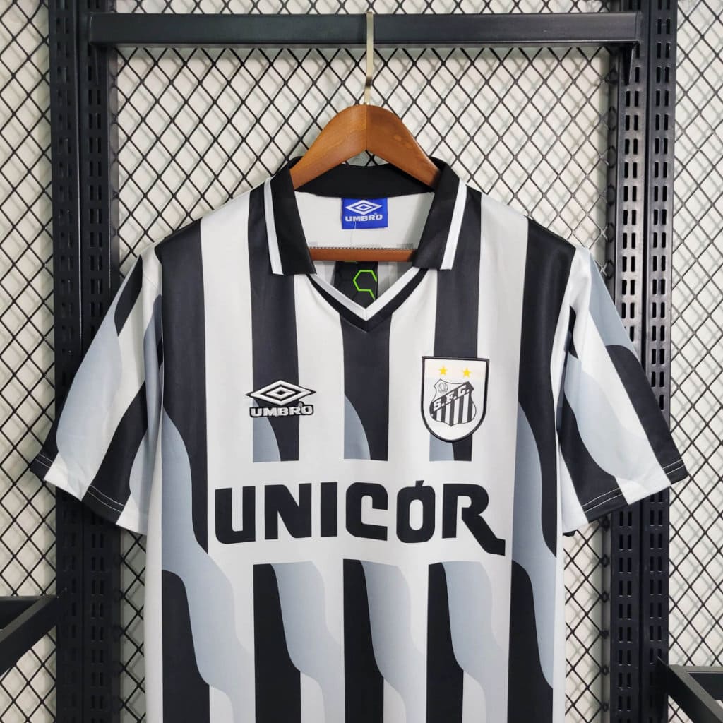 Camisa Santos 1998 - Versao Retro - detalhe