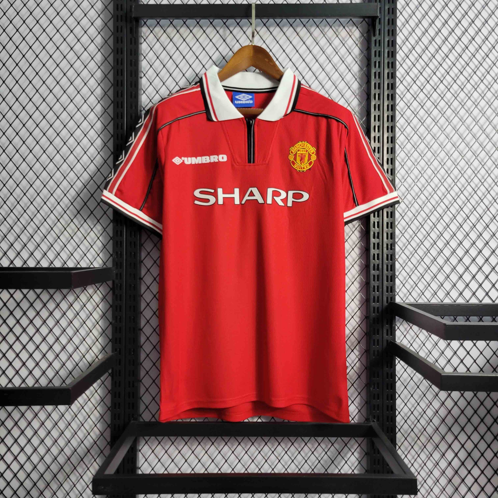 Camisa Manchester United 98/99 - Versao Retro - vista traseira