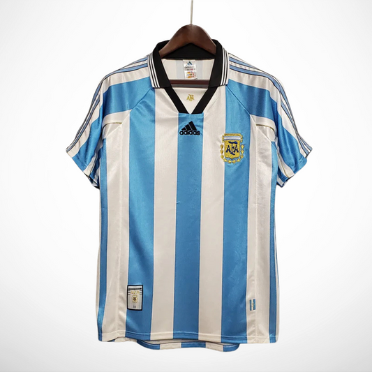 Camisa Argentina Titular 1998 - Versao Retro - vista frontal