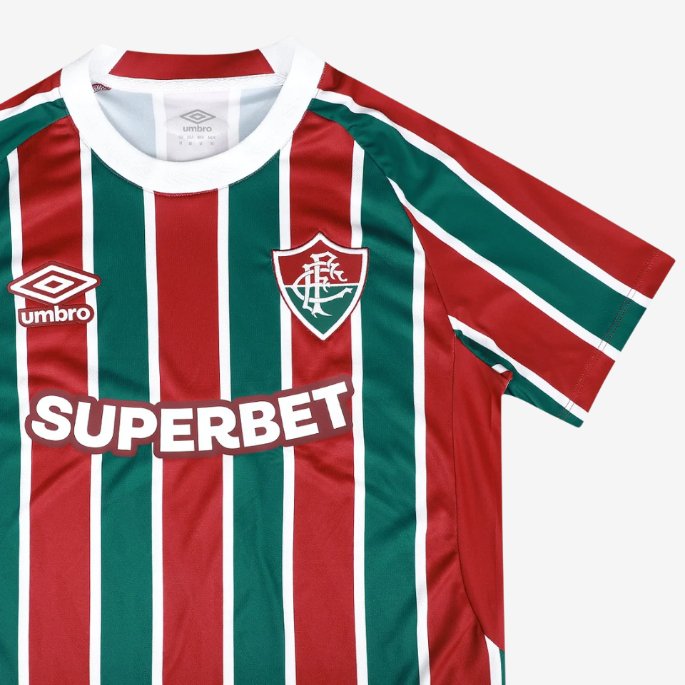 Camisa Umbro Fluminense 2025/26 I - Jhon Arias 21 - detalhe