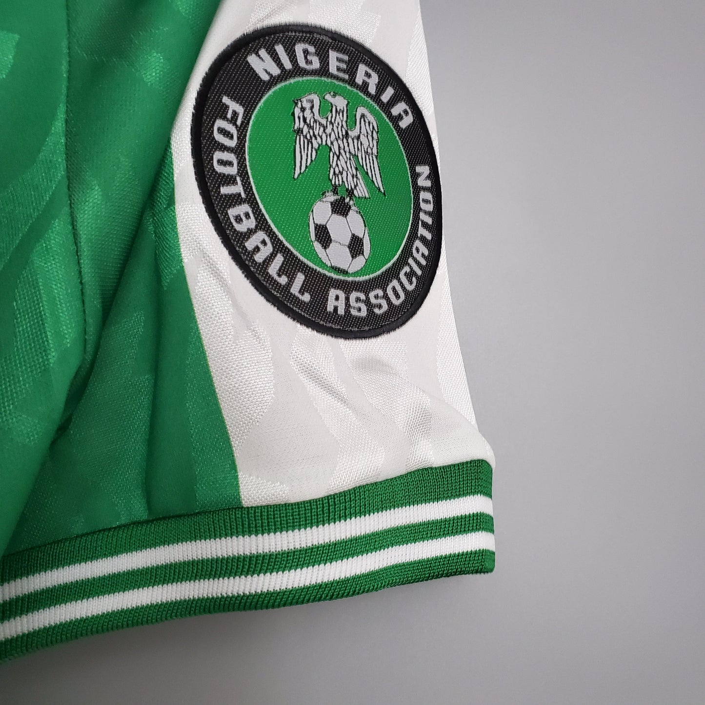 Camisa Nigeria Titular 1996 - Versao Retro - detalhe