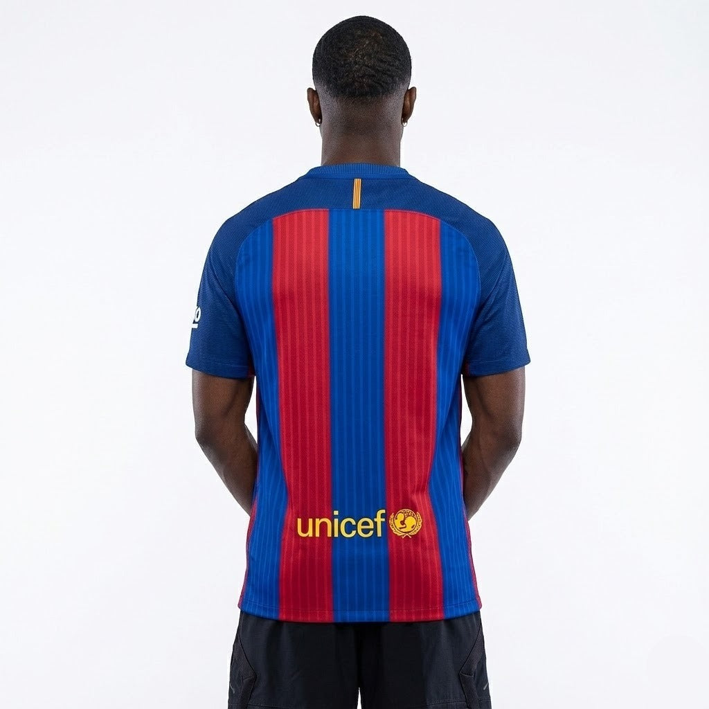 Camisa Barcelona Titular 16/17 - Versao Retro - vista traseira