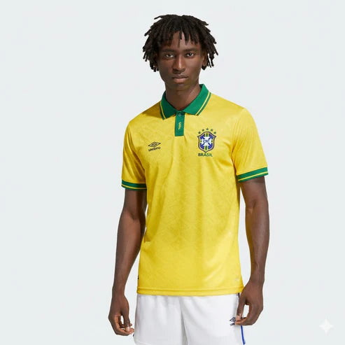 Camisa Selecao Brasil Home - Retro 1991/93 - vista frontal