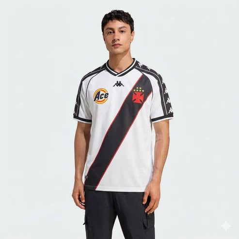 Camisa Vasco 2000 Retro Branca - vista frontal
