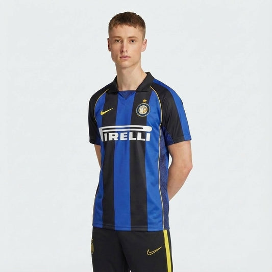 Camisa Inter de Milao Titular 01/02 - Versao Retro - vista frontal