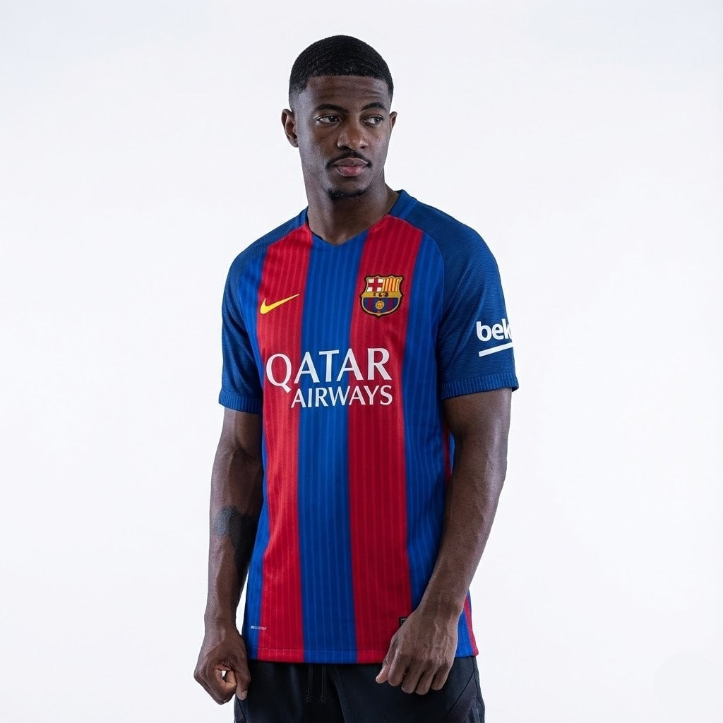 Camisa Barcelona Titular 16/17 - Versao Retro - vista frontal