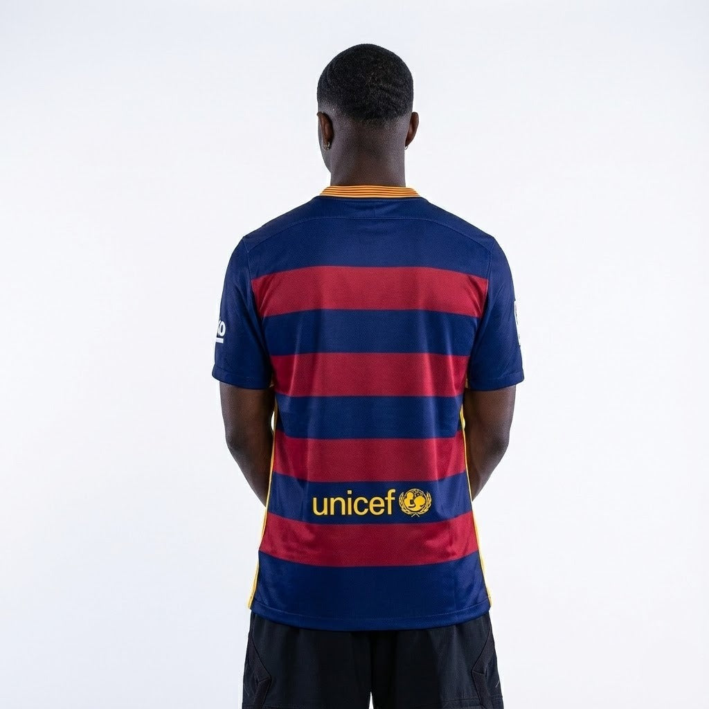 Camisa Barcelona 2015/2016 Retro - vista traseira