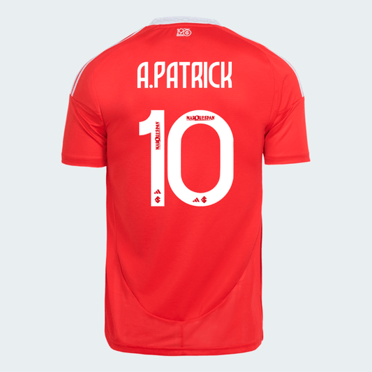 Camisa Adidas Internacional 2025/26 I - A. Patrick N° 10 - vista frontal