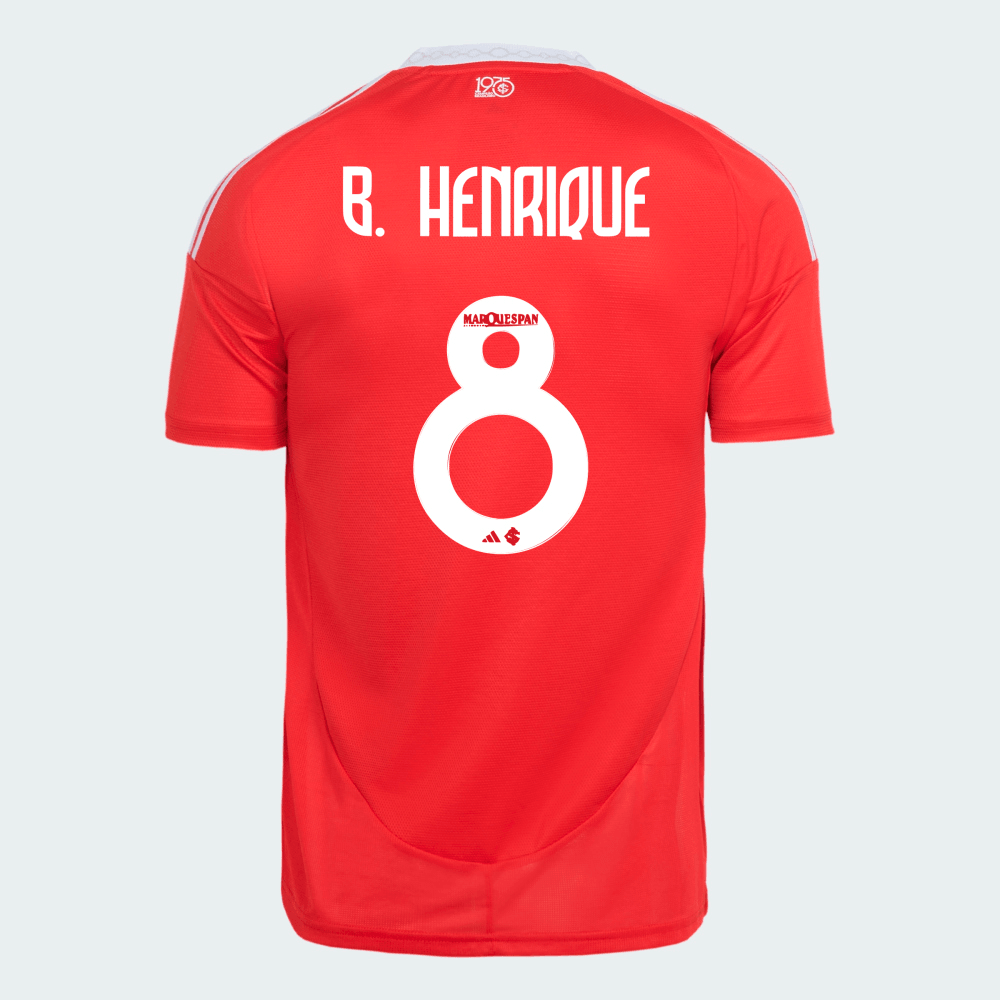 Camisa Adidas Internacional 2025/26 I - B. Henrique N° 8 - vista frontal