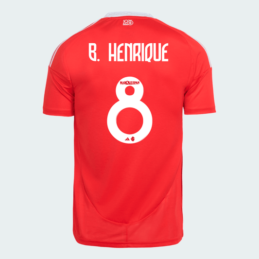Camisa Adidas Internacional 2025/26 I - B. Henrique N° 8 - vista frontal
