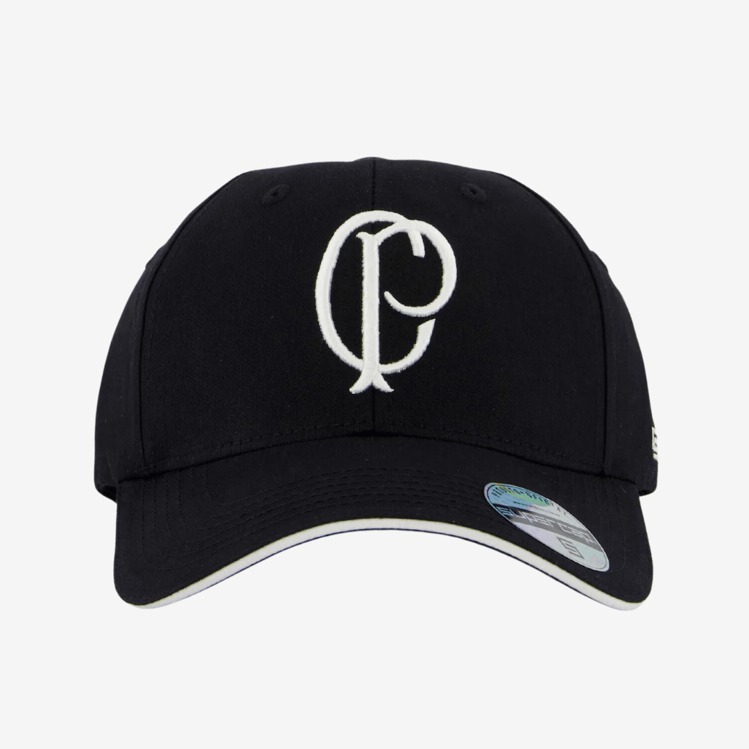Bone Corinthians Prestige - Preto - vista traseira