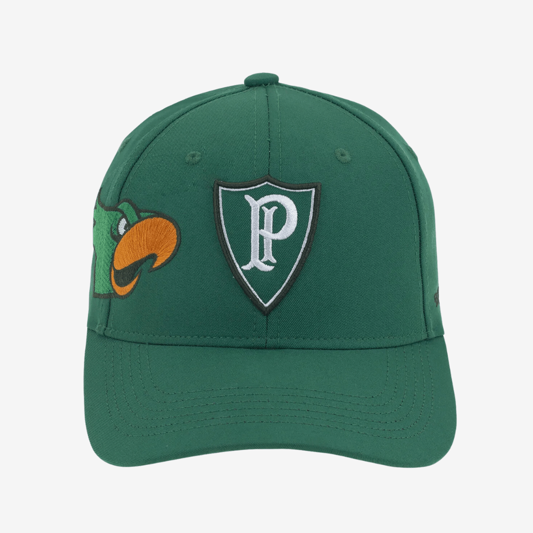 Bone Palmeiras Mascote - Verde - vista traseira