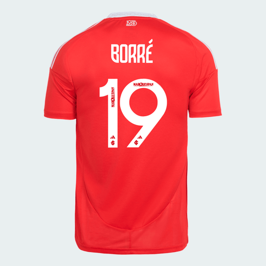 Camisa Adidas Internacional 2025/26 I - Borre N° 19 - vista frontal
