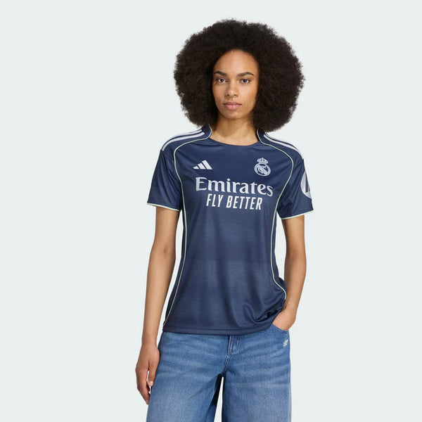 Camisa Real Madrid Feminina Away 25/26 - Cinza