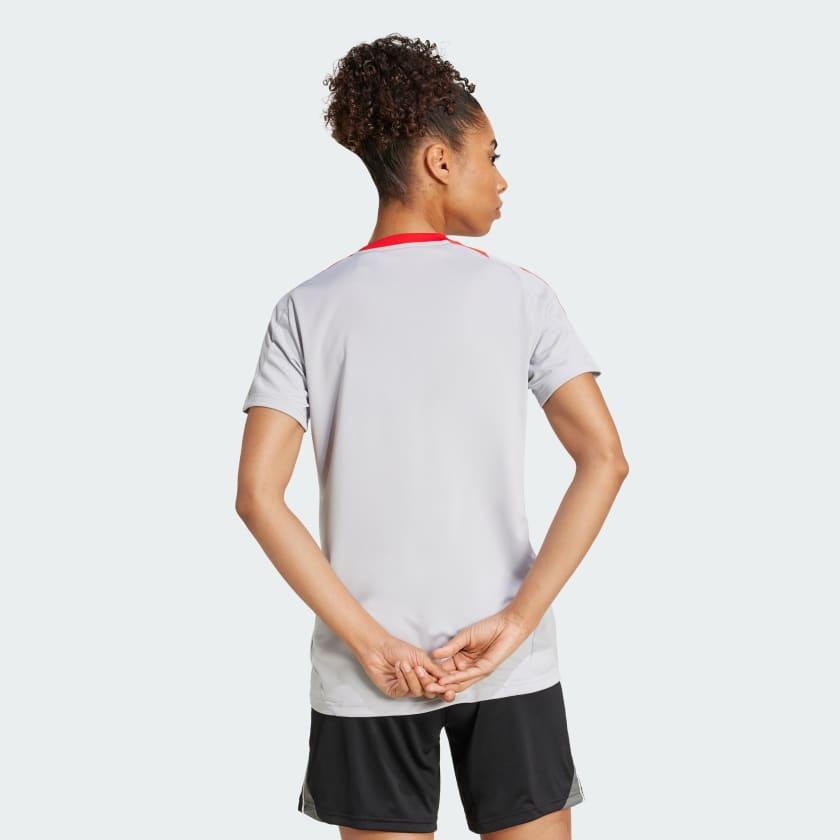 Camisa Feminina Treino Adidas Internacional 2024 Tiro - detalhe
