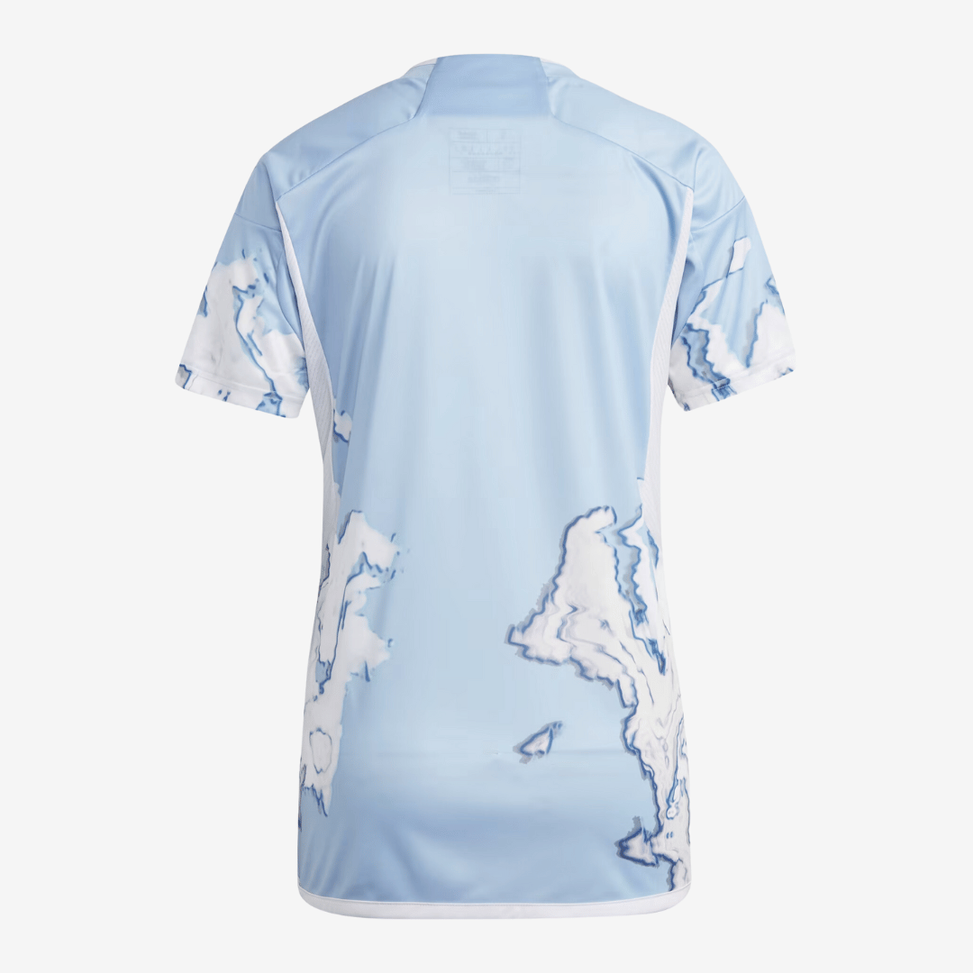 Camisa Feminina Adidas Belgica 2023 II - vista traseira