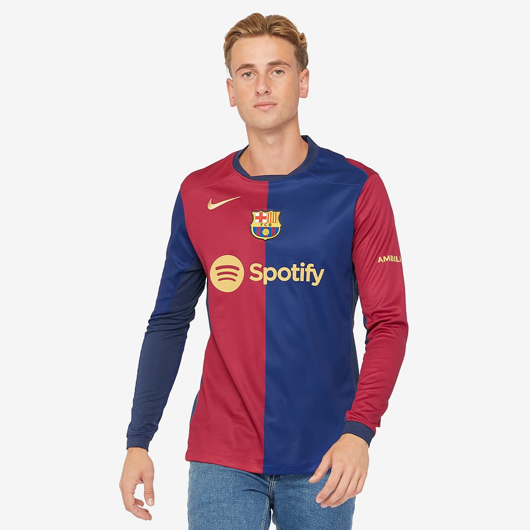 Camisa Manga Longa Nike FC Barcelona 2024/25 Torcedor - vista frontal