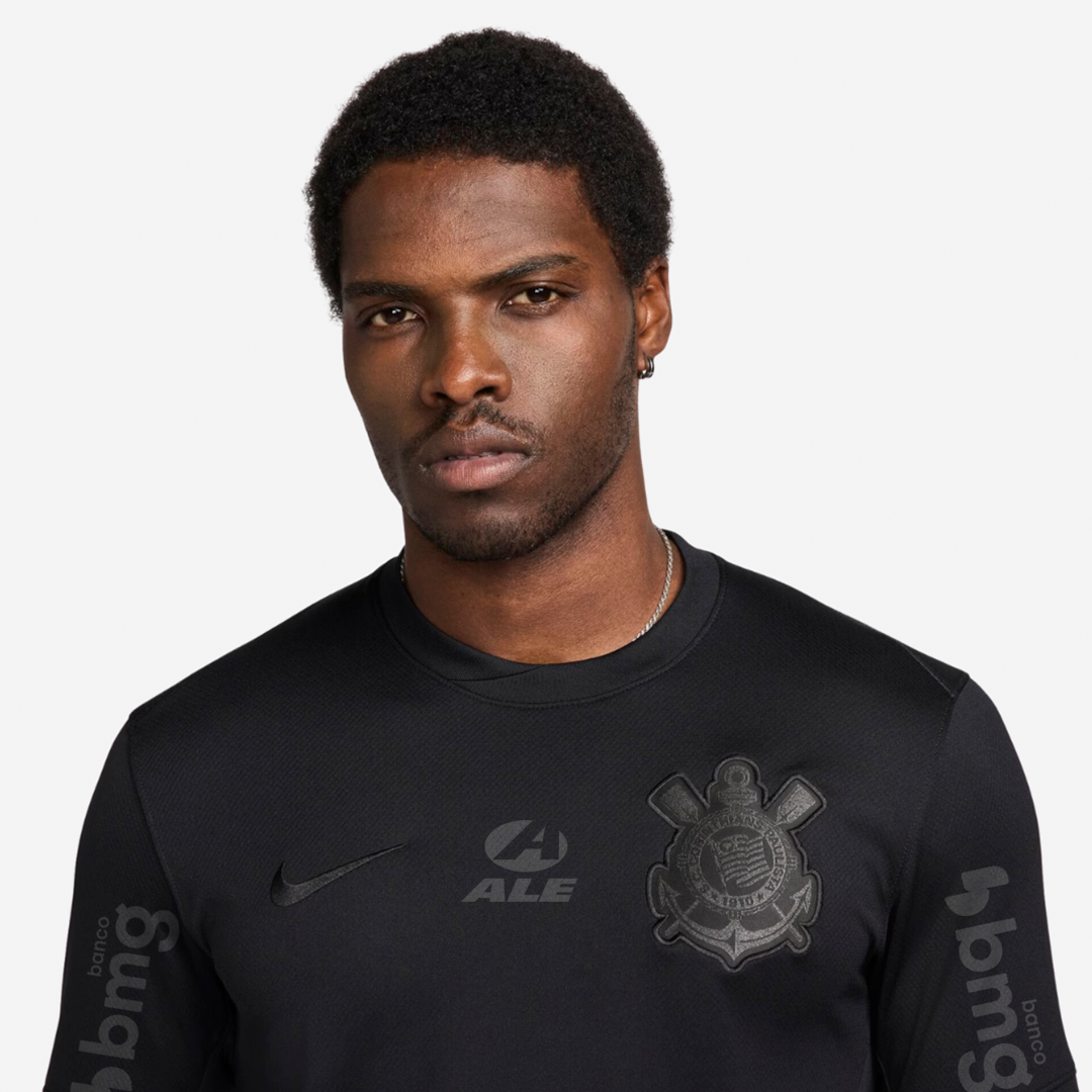 Camisa Nike Corinthians 2024/25 II Torcedor Com Patrocinios - vista traseira