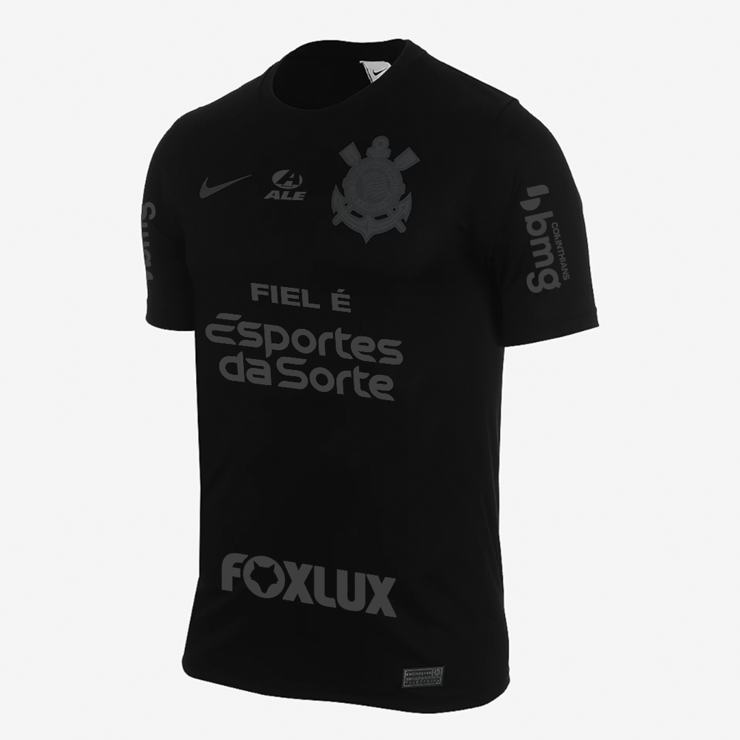 Camisa Nike Corinthians 2024/25 II Torcedor Com Patrocinios - vista frontal